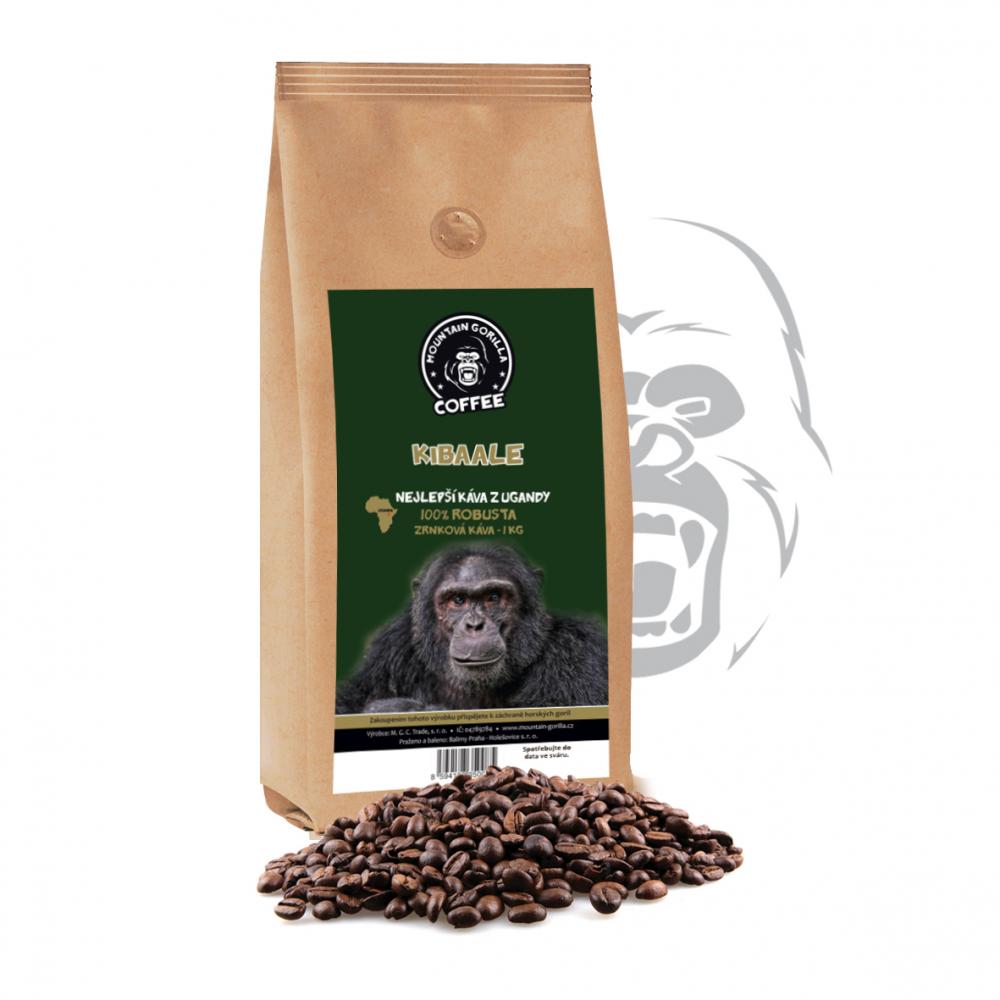Zrnková káva robusta Kibaale 100 %  robusta Uganda 1 kg