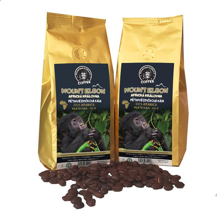 Mletá káva Mount Elgon - Africká královna, Uganda 250 g