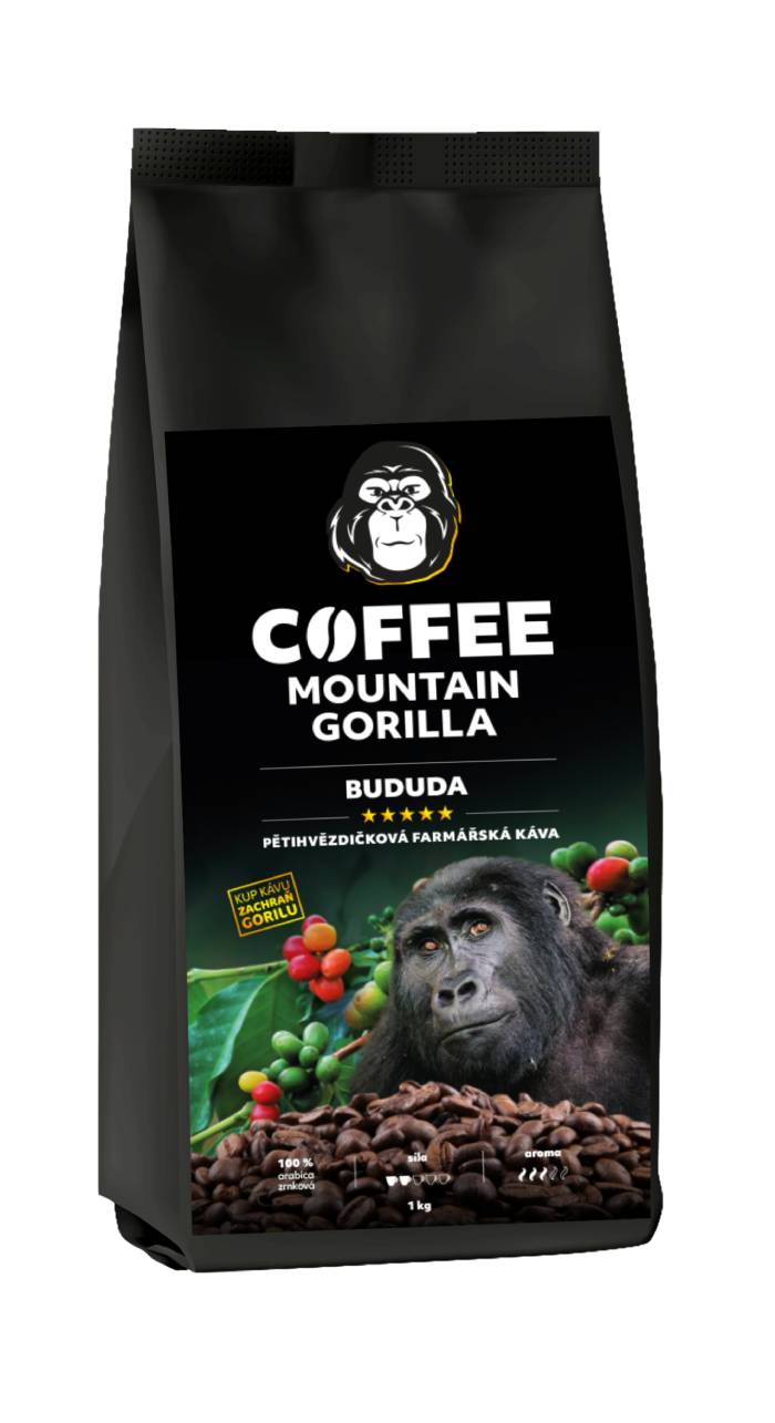 Zrnková káva Bududa - 100 % arabica - Uganda 1 kg