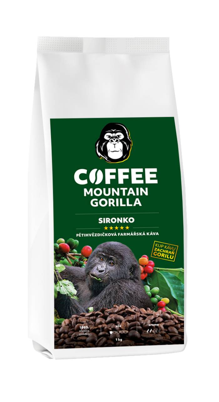 Zrnková káva Sironko - 100% arabica - Uganda 1 kg