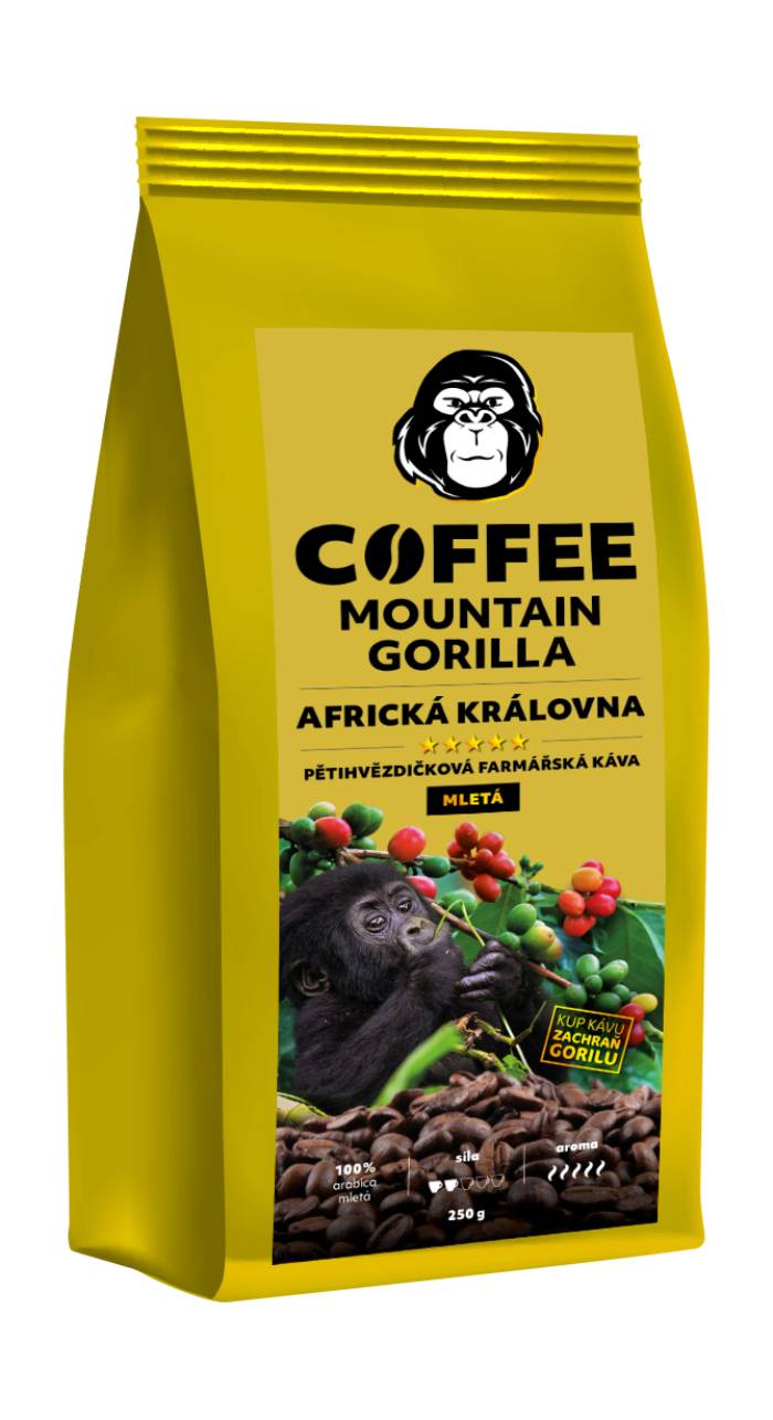 Mletá káva  - Africká královna -100 % arabika - Uganda 250 g