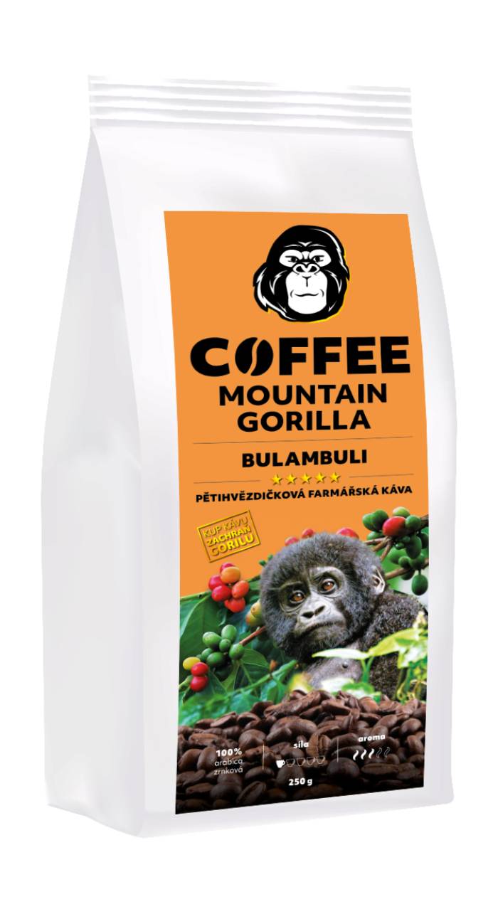 Zrnková káva Bulambuli - 100 % arabica - Uganda 250 g