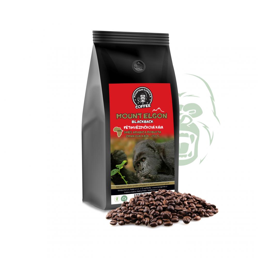 Zrnková káva - Blackback - espresso - směs arabica a robusta - Uganda 250 g