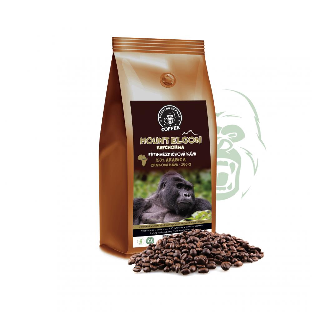 Zrnková káva Kapchorwa - 100 % arabica - Uganda 250 g