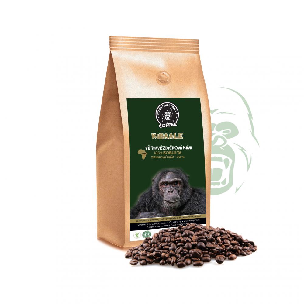 Zrnková káva Kibaale - 100 % robusta - Uganda 250 g