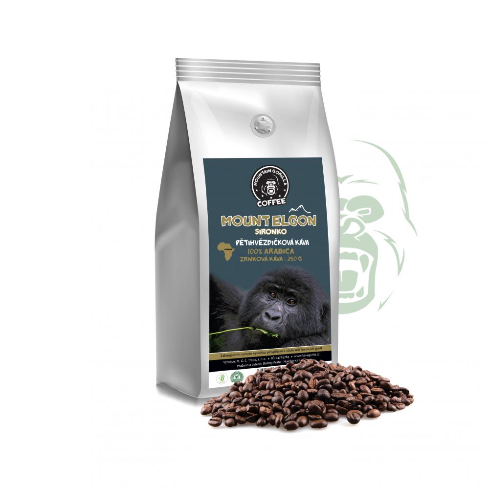 Zrnková káva Sironko - 100 % arabica - Uganda 250 g