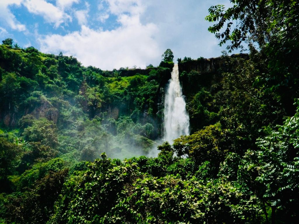 Vodopády Mount Elgon